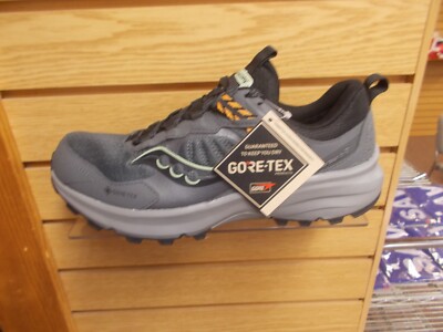 SAUCONY MEN'S EXCURSION TR 17 GTX GORE-TEX RUNNING SHOES BLACK