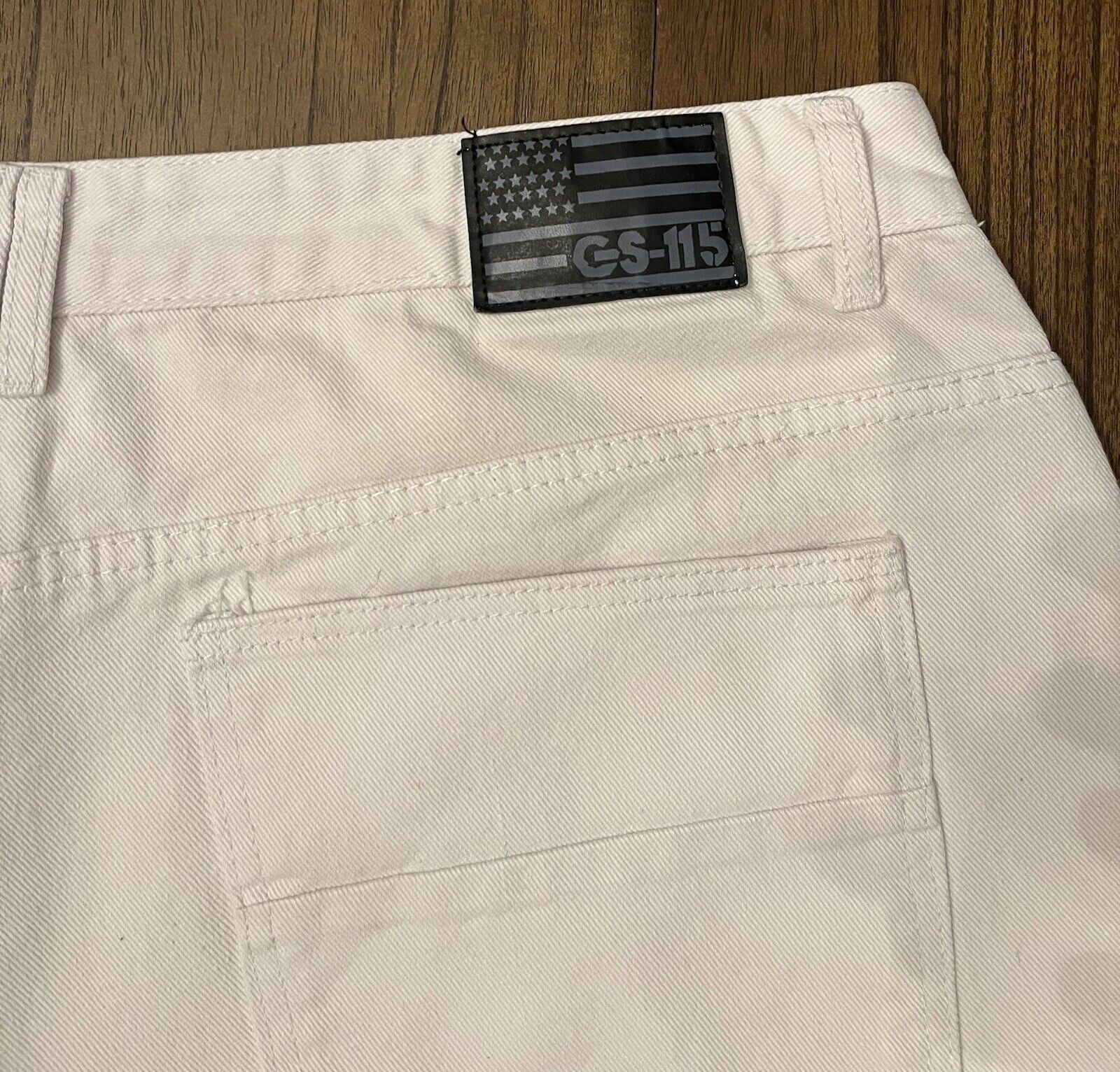 GS-115 Denim Jean Shorts- White - Mens Size: 44 - image 6