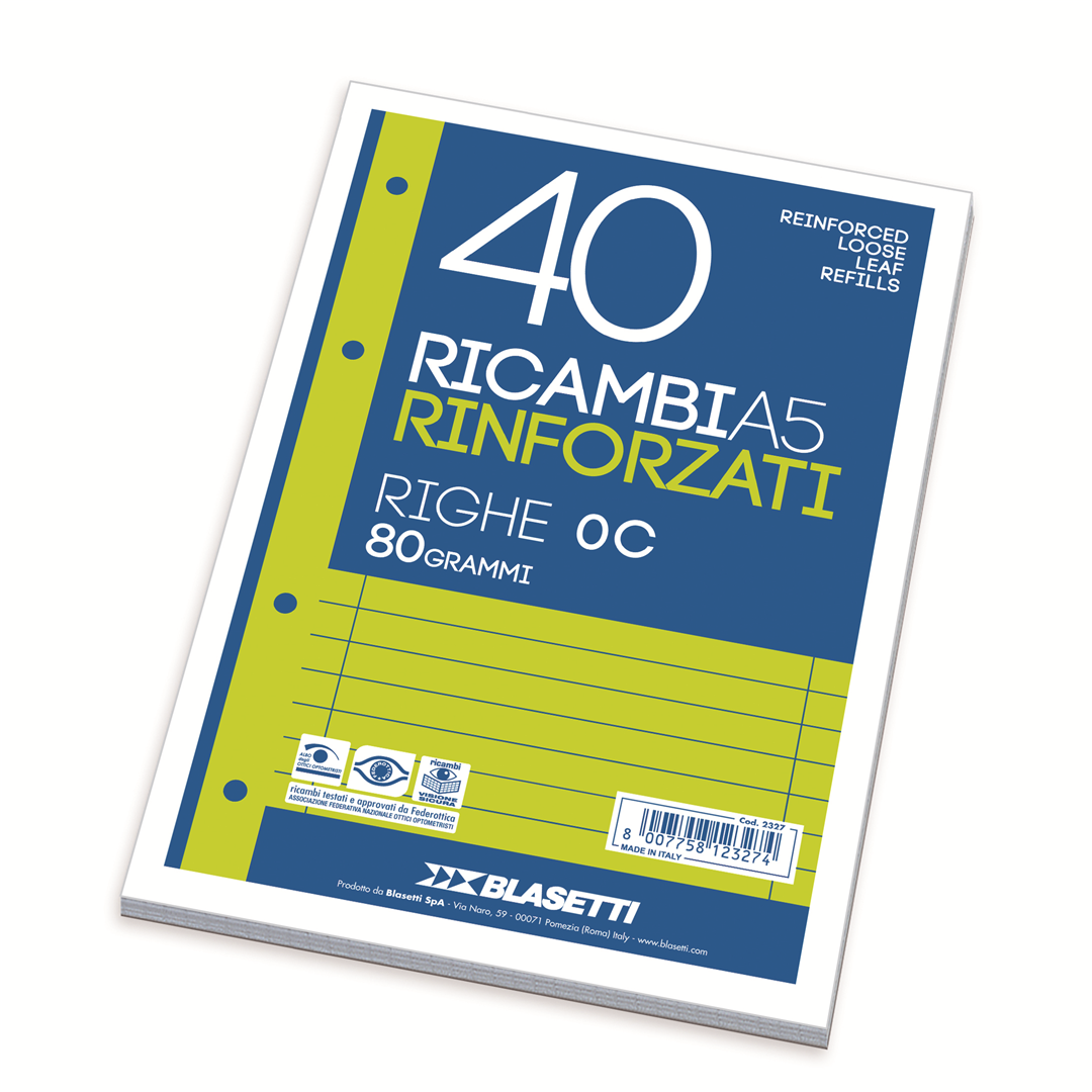 Ricambi Rinforzati A5 80 Gr 40fg 1rc | Blasetti