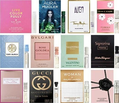 Women's Designer Fragrances (12) + Gift (Dior YSL Prada Gucci