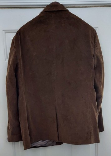 SADDLEBRED MEN'S BROWN COTTON HERITAGE CORDUROY SPORTS JACKET SIZE 48 R NWOT - Picture 3 of 10