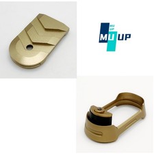 2 Pcs Combo kits for GLOCK 43X 48 Flared Magwell and Base plate Tan Color