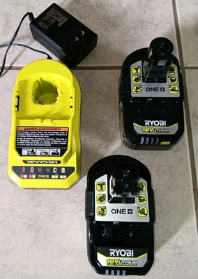 #ad RYOBI 18V HIGH PERFORMANCE OEM Kit *Two 4.0 Ah Batteries ONE amp; Charger Combo $98.27