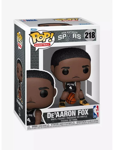 Funko POP! De'Aaron Fox San Antonio Spurs NBA Figure 218 + Protector