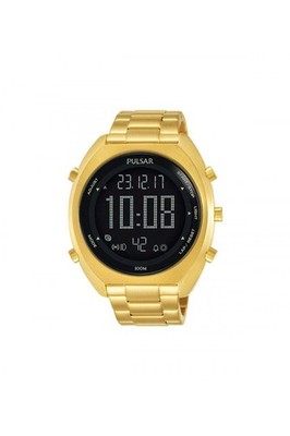 Pulsar Herren PVD plattierter Alarm Chronograph 44mm Uhr P5A016X1