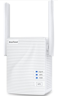 BrosTrend AC1200 WiFi Booster Range Extender, WPS Easy Setup WiFi Extender, Dual