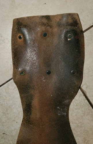 Vintage 1940s Harley Davidson champagne bikers Winged star leather kidney belt - Picture 9 of 10