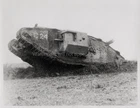 British WW1 Tank C 24 Military Armored Vehicle Battlefield Vtg. Photo