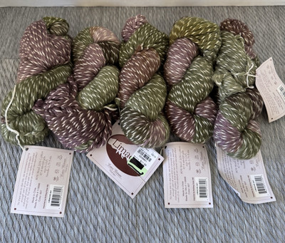 SAVE 40%!!!  Ester Bitran LIMACHE Yarn ~Color-Brown & Green~100g/229yds~Lot of 5