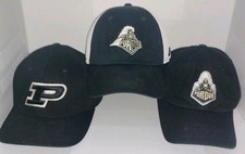 Lot Of 3 Purdue University Boilermakers Ball Caps Hats - Nike - '47
