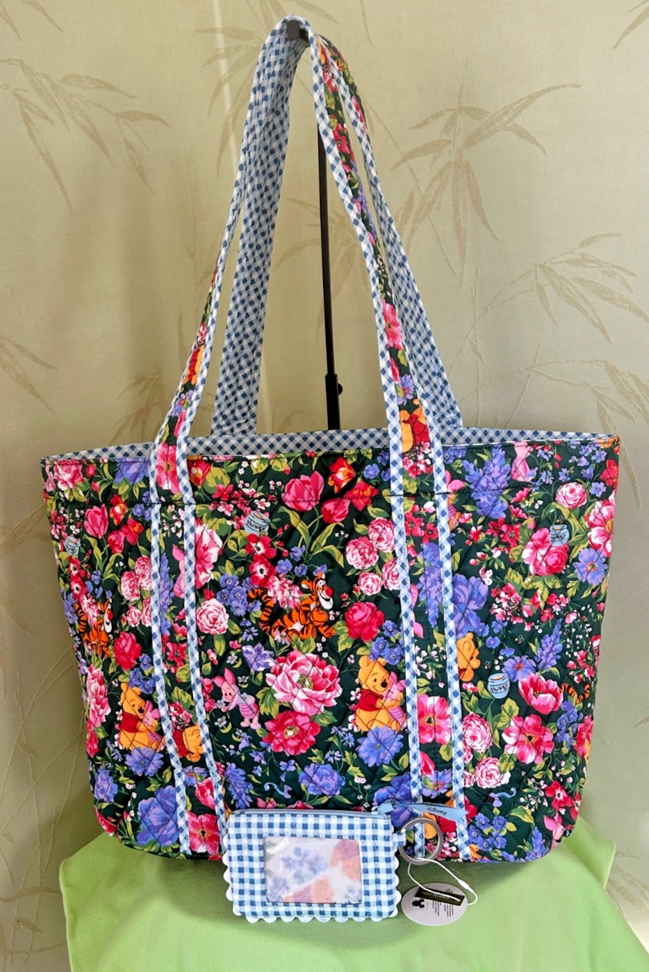 VERA BRADLEY DISNEY WINNIE THE POOH HATHAWAY TOTE BAG + ZIP ID CASE (SET):NWT image 10