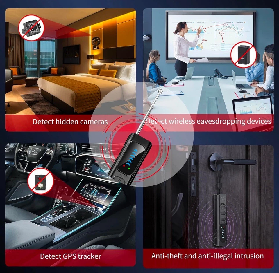 1 Anti-Spion, versteckte Kamera Detektor, GPS Tracker Detektor - Bild 3 von 4