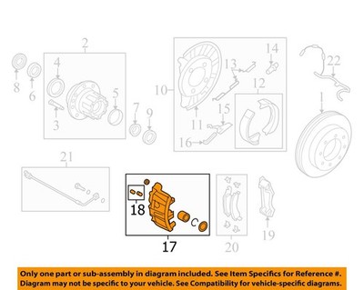 FORD OEM 15-24 E-450 Super Duty Brake Components-Caliper BC2Z2553B