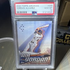 2020 Topps Archives - Nickname Poster Yordan Alvarez #305 (RC) PSA 10 AIR YORDAN