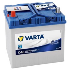 Varta D48 ASIA Autobatterie 12V 60Ah Pluspol links Starterbatterie 560411054