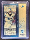 2023 Contenders Optic Jahmyr Gibbs 2013 Throwback Rookie Auto RC Gold Vinyl #1/1