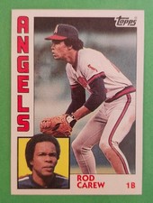 Rod Carew 1984 Topps Base #600 M MLB Hall Of Fame Twins Angels 3,000 Hits FrSh