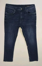 The Perfect Jean NYC Men's Skinny Fit Dark Blue Stretch Casual 36x27.5 