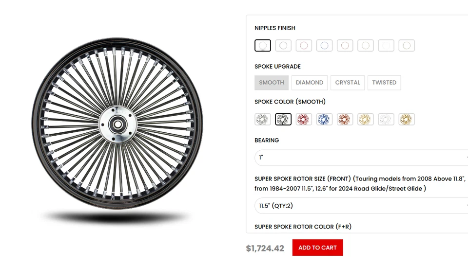 2001 Harley Electra Glide DNA 21" Front Wheel Rim + SHINKO SR777 Tire #4047 - Image 2 of 4