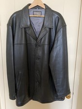 Men  s ANTHONY DANIEL COLLECTION Black size 2X Leather Blazer Jacket