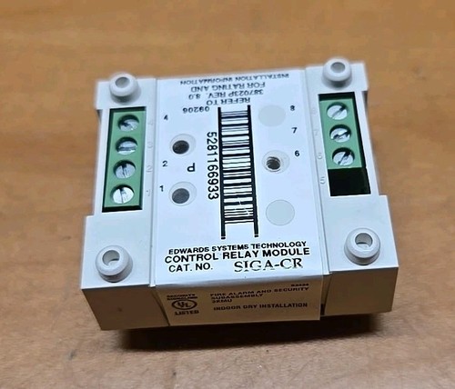 EST Edwards SIGA-CR Fire Alarm Control Relay Module W/O Mount bmc BIN22 ...