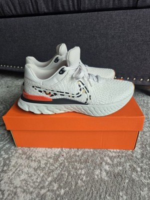 New! Womens Nike React Infinity Run FK3 Sneakers-10.5-White, Animal Print ($160)
