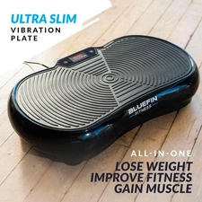 Bluefin Fitness Ultra Slim & Premium 3D Power Vibration Plate, 5 Programs, Black