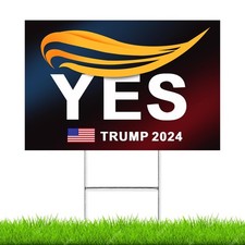 Trump Yard Signs, Trump 2024 Yard Sign 18" X 12"