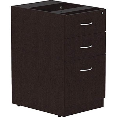Lorell Essentials Espresso Laminate Pedestal (llr-18220) (llr18220)