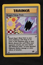 Koga's Ninja Trick 115/132 LP+ Gym Challenge Regular Uncommon Unlimited Card on eBay