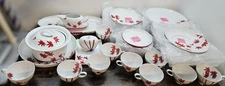 🔥HUGE 57 ITEM SET🔥 MIKASA PURE RED SL 134 Porcelain Dish Set A+ Condition 🤩
