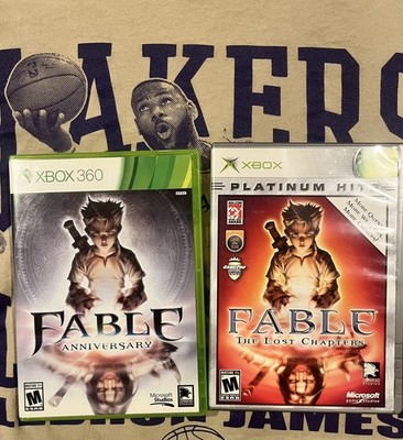 Fable Anniversary (Microsoft Xbox 360) 2 game lot Fable the lost chapters 