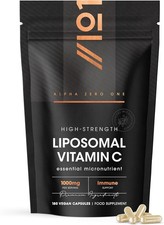 Liposomal Vitamin C 1000mg ? 180 Vegan Capsules - High Strength Immune Suppor