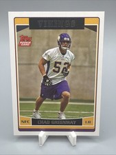 Chad Greenway Rookie Card - 2006 Topps #357 - Minnesota Vikings. rookie card picture