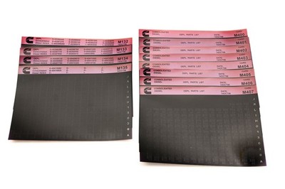 1996 Consolidated Diesel OEPL Parts List & ESN Index Lot Of 12 Microfiche