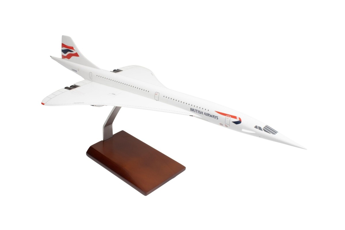 SkyMarks Elite British Airways Concorde 1/100 Scale Resin Display
