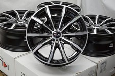 Kudo Racing Hazard 16x7 5x100 5x114.3 Black Wheels Rims Honda Civic Accord Prius