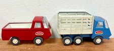 Tonka BLUE LIVESTOCK  Red Produce Trucks Vintage 1970s Pressed Steel
