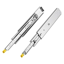Wide 76mm 500lb 18-60in Drawer Slides Full Extension Support Frame