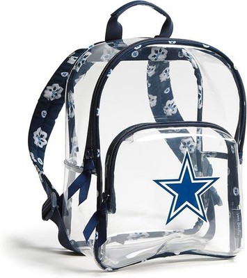 Vera Bradley Women's Clear NFL Small Backpack, Dallascowboys