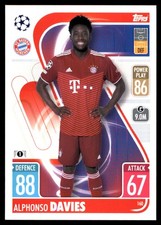 Alphonso Davies 2021-22 Topps Match Attax C&EL #160 FC Bayern Munchen FREE SHIP