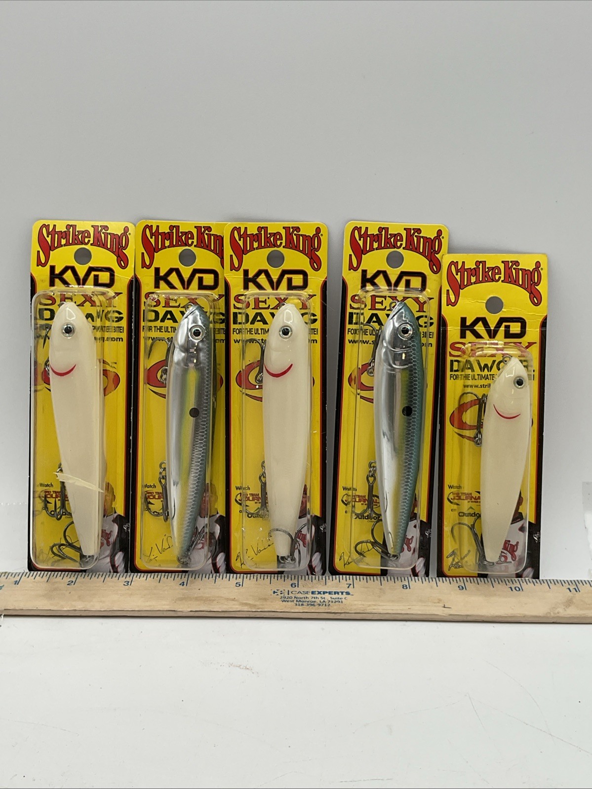 Lot of 5 Strike King KVD Sexy Dawg Top water Lures ~ New In Package - Image 1