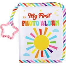 Rainbow Sun Baby Photo Album Polyester Material 17 Slot 4x6 Photo Book