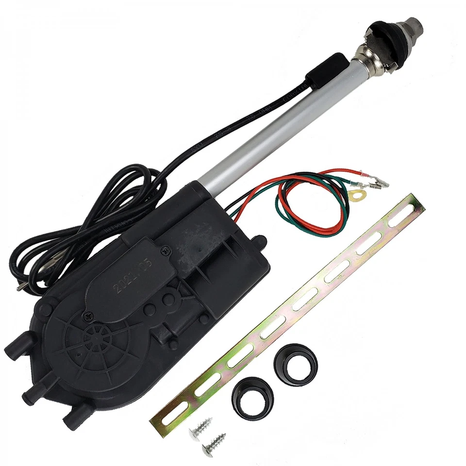 Antena de energia AM FM 12V rádio cromada substituição para caminhão Dodge D 1972 - 1980 - Imagem 2 de 4