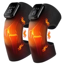 2Pack Cordless Knee Massager for Pain Relief 3 Vibration Modes, 3 Heating Levels