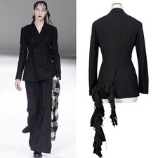USED YOHJI YAMAMOTO FEMME RUFFLE-EMBELLISHED JACKET 2021AW GOOD