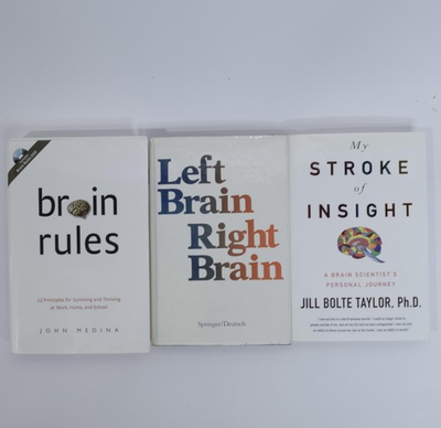#ad #ad Brain Science Book Lot Brain Rules My Stroke of Insight Left Right Brain 3 Books $21.99