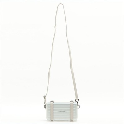 Dior Rimowa Personal Clutch on Strap Aluminum Silver Full Set Piece