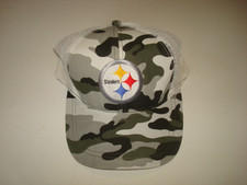 STEELERS LIGHTWEIGHT TRUCKER BEACH GOLF SNAPBACK HAT CAP VINTAGE DEADSTOCK P4