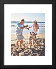 11x14 Picture Frame, Display Pictures 8 x 10 with Mat or 11 x 14 Without Mat
